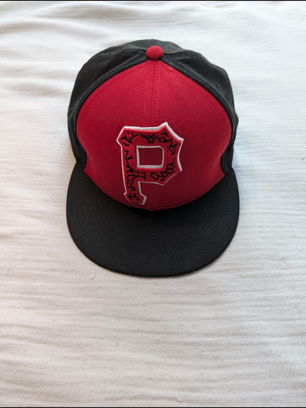 Men's Pittsburgh Pirates New Era Red Logo 59FIFTY Fitted Hat - (Size 7 1/2)